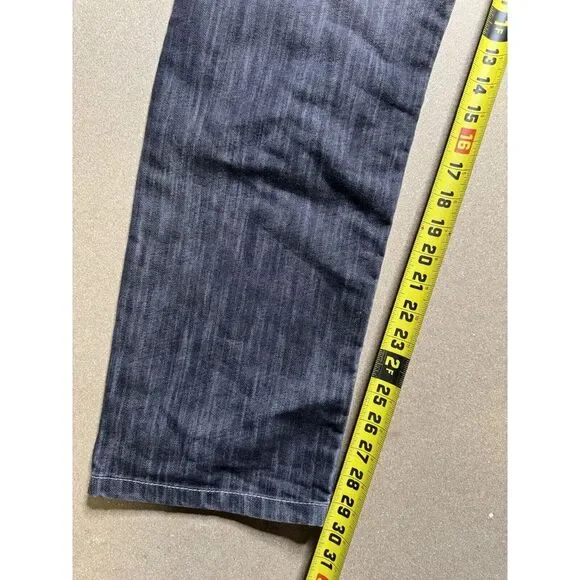 Southpole Jeans black grey Baggie Wide Leg Pants 30x30 Vintage Y2K Rare‎